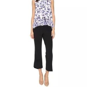 Kate Spade Stretch Cropped flare leg Dress Pants SZ 2 Black